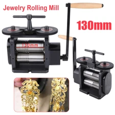 4:1 Gear Ratio 5"/130mm Gold Sheet Rolling Jewelry Tool Combination Rolling Mill