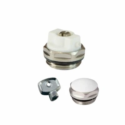 PSW TRADE SUPPLIERS LTD KÜHLERENTLÜFTER ENTLÜFTUNGSSTOPFEN VENTIL + ENTLÜFTUNGSSCHLÜSSEL + Heizkörperstopfen + , 1/2" BSP