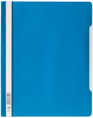 Durable Schnellhefter mit transparentem Deckel überbreit 50 Stück blau 257006