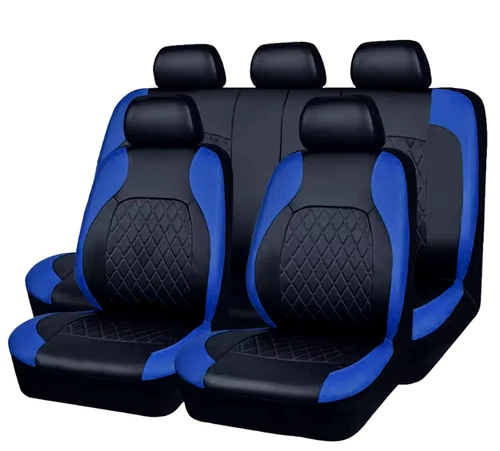 Full Set Universal Car Seat Cover Waterproof Premium PU Leather Protector UK - Bild 4 von 14
