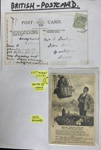 1908 Surrey England Picture Postcard Cover Early Aviation It’s A Different Girl