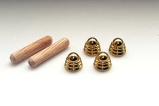 WOODTURNING KIT -  SOLID BRASS END CAPS (4 pack) - PROKRAFT PKR BEC