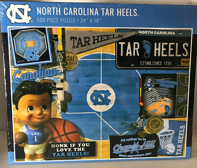 North Carolina Tar Heels 500 Piece Puzzle--24'' x 18''--New / Sealed