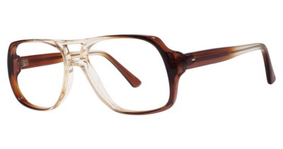 MODERN OPTICAL NATE MEN'S PLASTIC EYEGLASSES 50-18-135 BROWN FADE W/ SOFT CASE