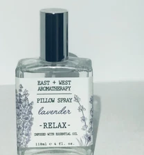 East+West Aromatherapy LAVENDER ‘RELAX’ Pillow Spray infused w/Essential Oil 