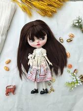 ICY DBS Blyth Doll Makeup White Face Handmade Eye Sleeping Eye Long Eyelash 