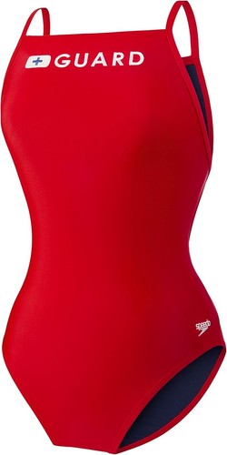 Speedo Women's Guard Energy Back Cross Back Red Size 28 BNWT