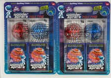 New Lot Of 2 Wonder Sphere Mini Pro Magic Hover Ball 2-Pack  Flying Spinner