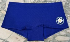 NEW Victoria Secret PINK Smooth Cotton Shortie Boyshort - Blue Daisy - XL