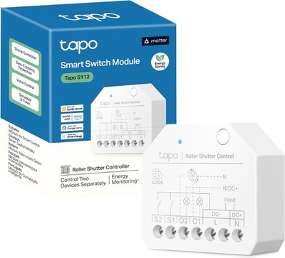 Tapo S112 Smart Relais Schalter 2 Kanal WLAN Matter Rolladen Lichtsteuerung