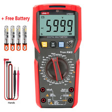 UNI-T TRUE RMS Digital Multimeter AC DC Volt Amp Meter LED NCV Test Cap Ohm Freq