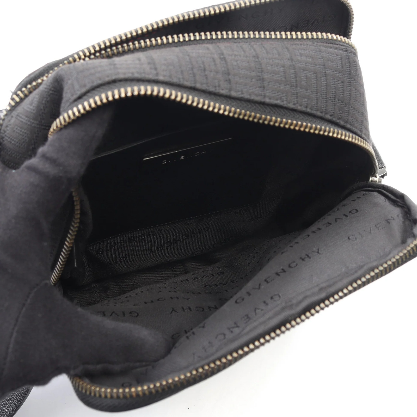 GIVENCHY 4G Shoulder Bag Canvas Leather Black Gold Hardware #RC3843 thumbnail 3