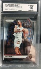 2024-25 Panini Prizm #148 Evan Mobley Prizms Silver Ccg 10