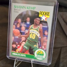 1990  Hoops Shawn Kemp #279 (RC) Seattle Supersonics