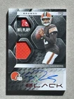 Shedeur Sanders 2025 Panini Black Rookie Patch Auto Laundry Tag FOTL #'d 1/20