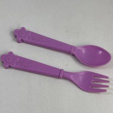 Barbie Tea Set REPLACEMENT Spoon  Fork Plastic