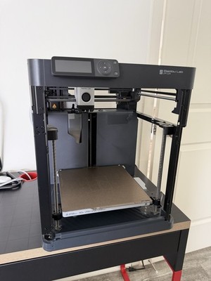 Bambu Lab P1P 3D Printer Black Desktop Model Fully Working 