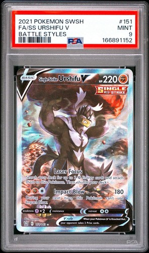 Single Strike Urshifu V graded PSA 9 for sale on eBay