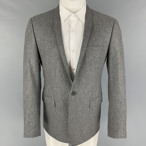 MATTISON Size 40 Grey Wool Notch Lapel Sport Coat | eBay UK