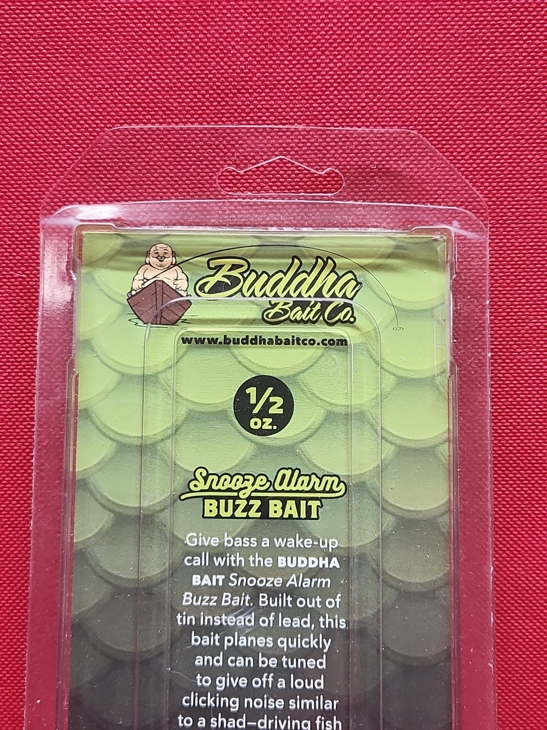 Buddha Bait Co. 1/2 oz Snooze Alarm Buzzbait Black / Black In Orignal Packaging! - Image 9