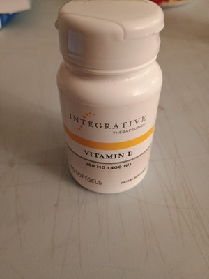 Vitamin E Tocopherol Supplement for Heart Health Antioxidant Support 60 Softgels