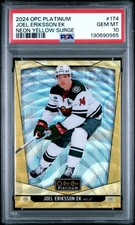 2024 UD O-PEE-CHEE PLATINUM NEON YELLOW SURGE #174 JOEL ERIKSSON EK PSA 10