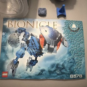 LEGO Bionicle Gahlok Kal 8578  (w/ Canister, Instructions, Krana, Clip) Bohrok