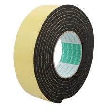 3Meter 45mm x 5mm Single-side Adhesive Shockproof Sponge Foam Tape Yellow Black