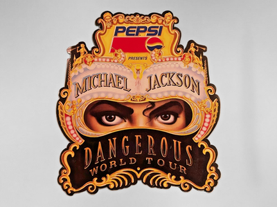 RARE Pepsi Michael Jackson “Dangerous World Tour” Sticker – 1992