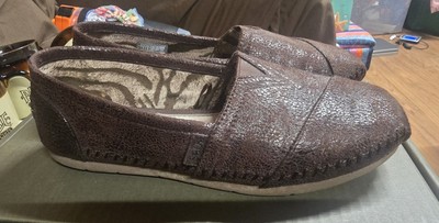 Bobs Skechers Shoes Womens 7 Memory Foam 33943 Brown Faux Leather (Worn Once)
