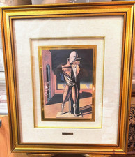 serigrafia firmata numerata De Chirico " il trovatore " 1969/ 1972