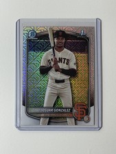 2025 Bowman Chrome - Prospects Josuar Gonzalez (RC) #BCP-153 Mojo Refractor