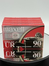 Lot of 4 Maxell UR 90 Blank Audio Cassette Tapes Normal Bias Type I Sealed New