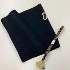 7902 Japanese Kimono Accessory Vintage Obiage and Obijime 2-piece Set Silk