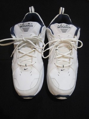 Nike ~ AIR MONARCH ~ White/Blue ~Walking Shoe ~ Men US Size 15 2E