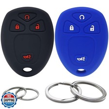 2Pcs Silicone Key Fob Cover Remote Case Keyless Protector Compatible with Che