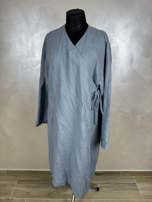 Cocon.Commerz Privatsachen 100% Linen Kimono Dress Oversized Rare