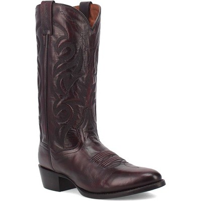 Dan Post Men s Milwaukee 13  Round Toe Cherry Black Cowboy Boot
