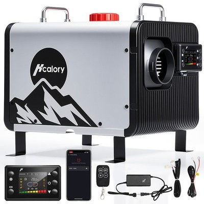 8KW 12V 24V Diesel Air Heater W/ bluetooth & APP &110V AC Adapter For Car RV Van