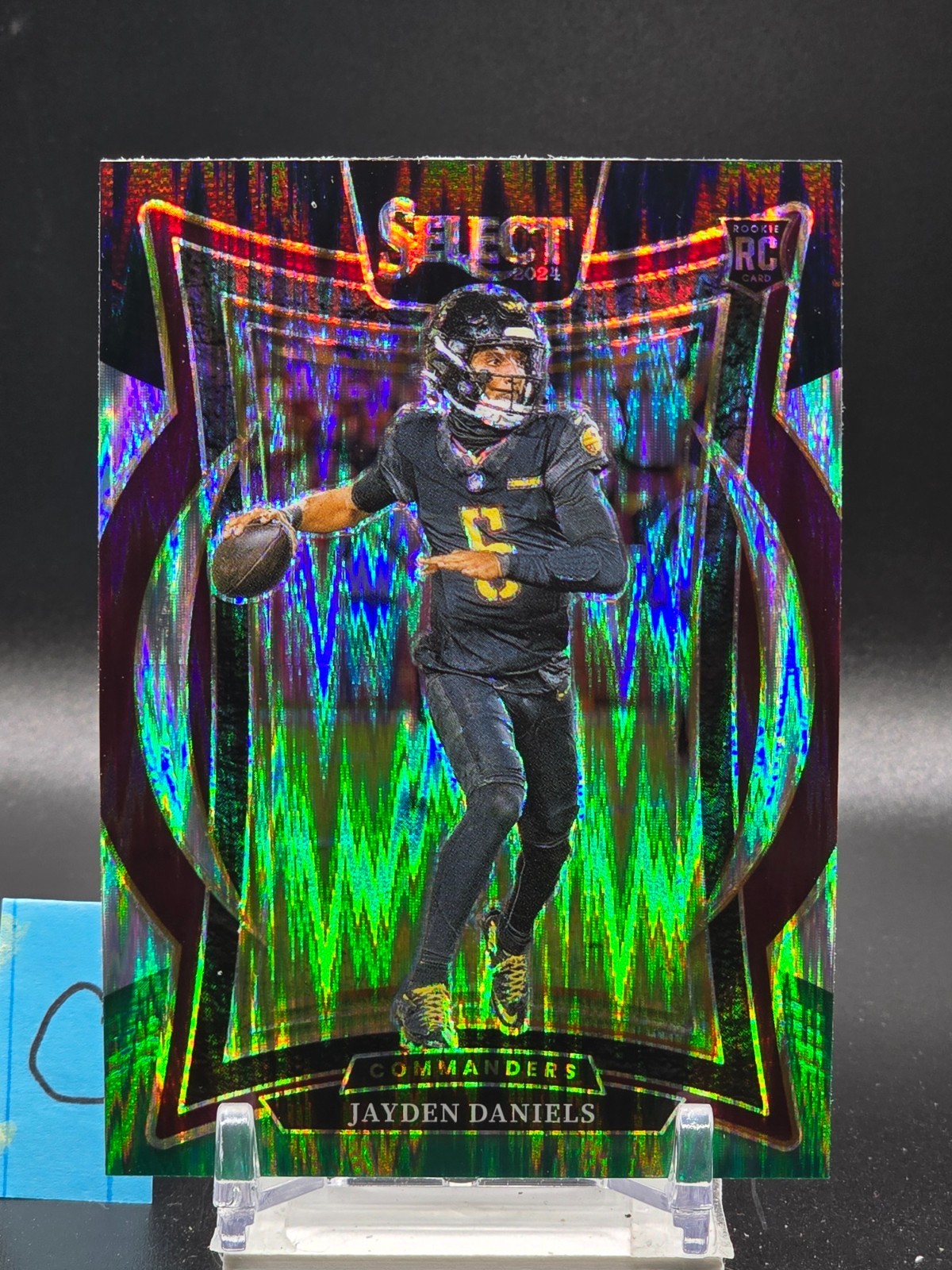 2024 Panini Select - Concourse Jayden Daniels #26 Black & Green Shock (RC) C