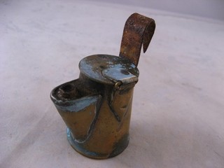Miner's Brass Wick Lamp