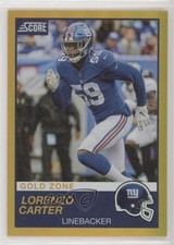 2019 Score Gold Zone 10/50 Lorenzo Carter #182 fm0