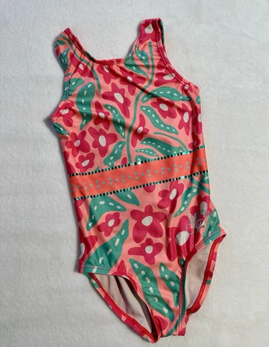 Simone Biles GK Elite LEOTARDO Gimnasia FLOWER POWER Lentejuelas BLING Leo TALLA: CS - Imagen 1 de 4