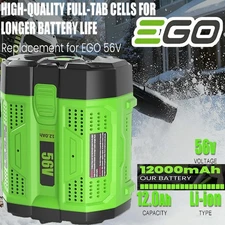 For EGO Power+ 56V 5Ah / 10 Ah / 12Ah Lithium-ion Battery BA5600T BA2800T BA2240