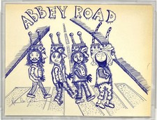 Paul McCartney Signed Sketch By Beatles Abbey Road Photographer lain MacMillan!