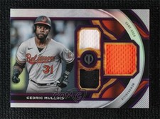 2023 Topps Tribute Triple Relics Purple 2/50 Cedric Mullins #TR-CM 11o2