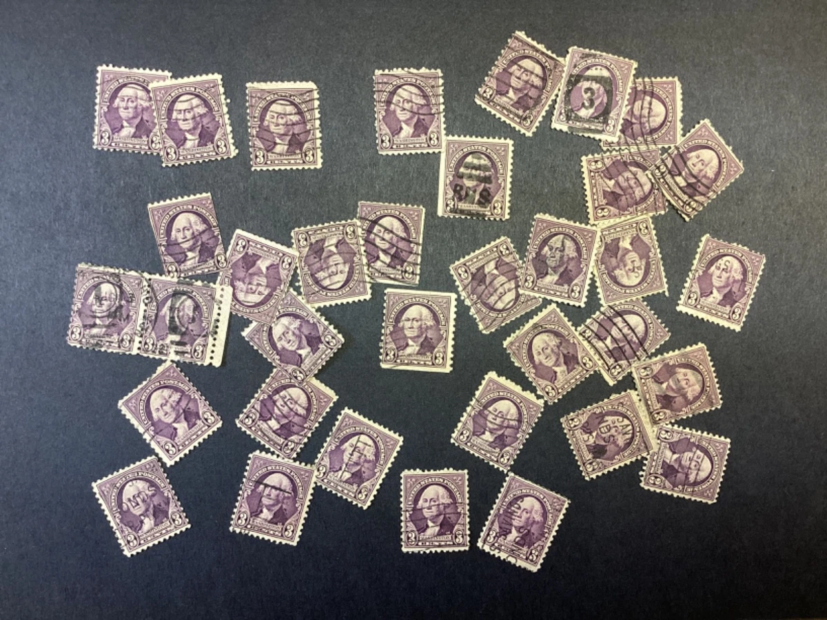 3 Cent Washington Purple Used US Stamps (1901-Now) for sale | eBay