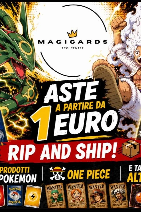 Live Magicards aste, carte, prodotti, rip and ship e tanto altro