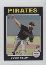 2024 Topps Heritage Mini Rookies Black Border 1/50 Colin Selby #150 0t0b