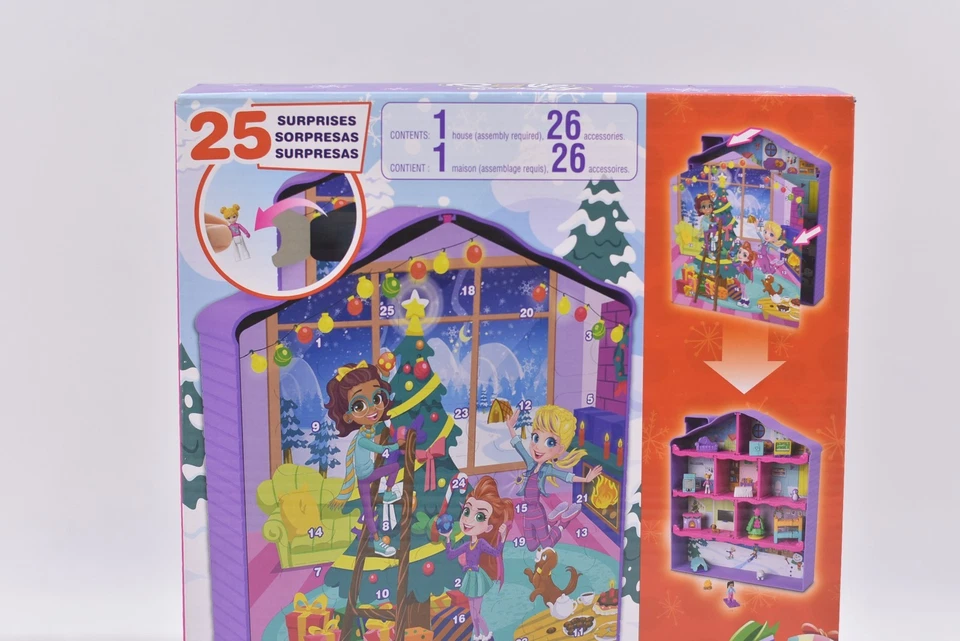 Polly Pocket Advent Calendar Contains House, 2 Dolls, 25 Surpirses - Image 2 of 4
